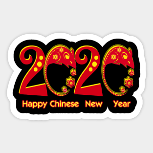 Year Of The Rat Happy Chinese New Year 2020 Sticker